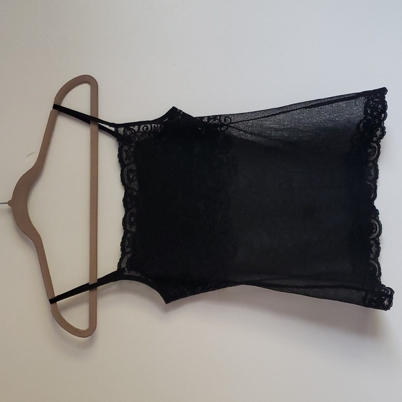 COMMANDO black lace transparent tank top small medium - Picture 8 of 8